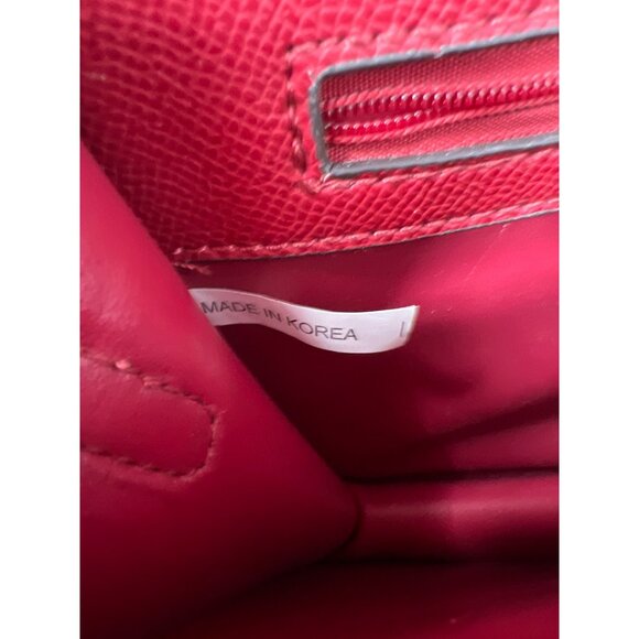 EMO Square Crossbody Handbag Size One Convertible Colorblock Leather Purse - Picture 6 of 8